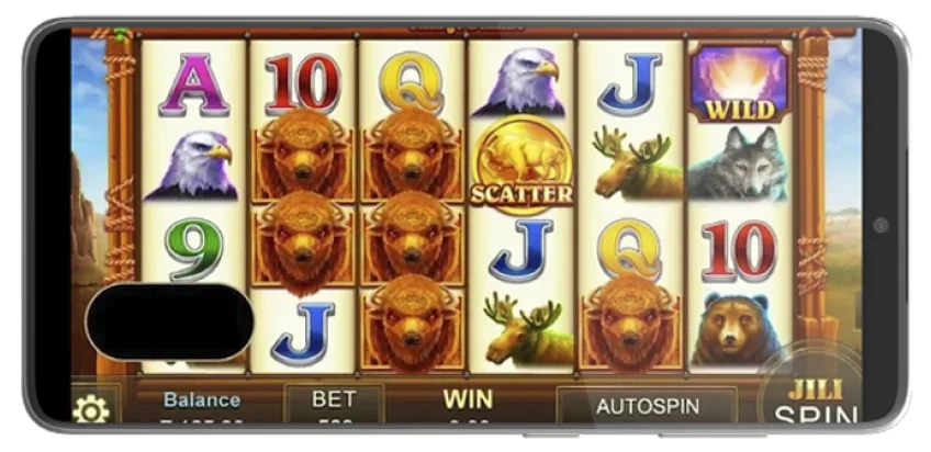 Charge Buffalo slot game by JILI featuring wild animal symbols, Scatter icons, and high free spin rewards