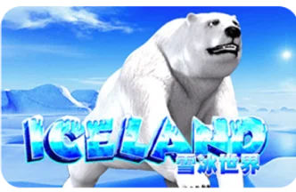 Iceland slot game featuring a polar bear in an icy world with snowy landscapes and frozen elements.
