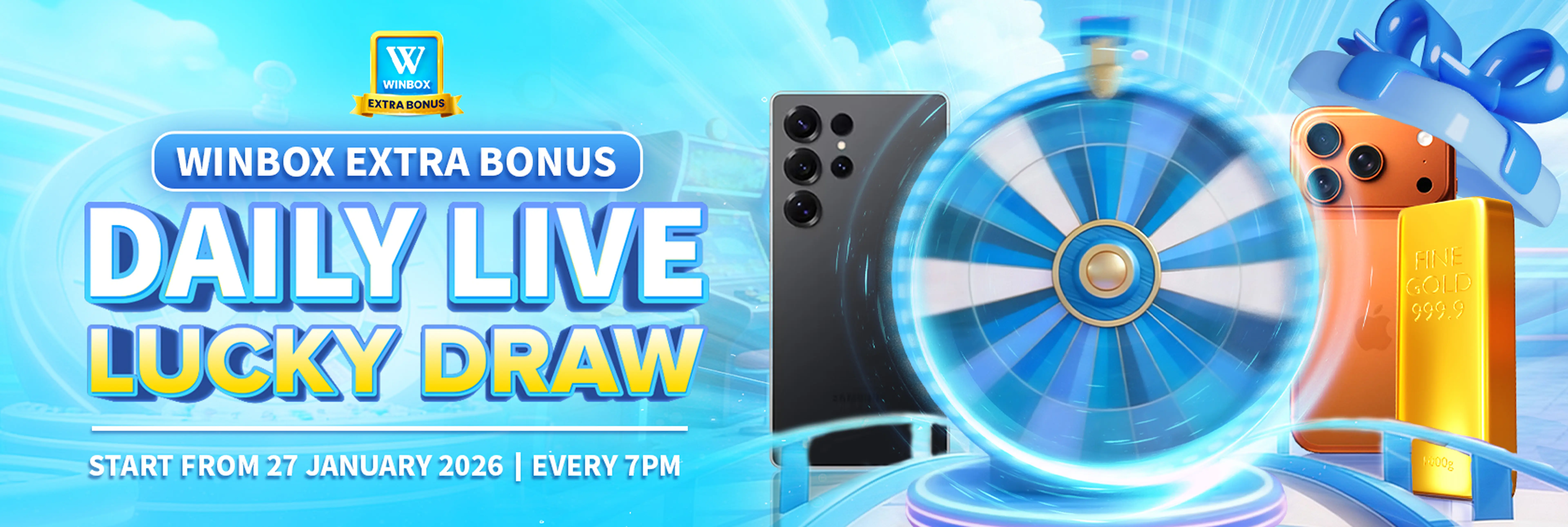 Daily Live Lucky Draw at Winbox Extra Bonus